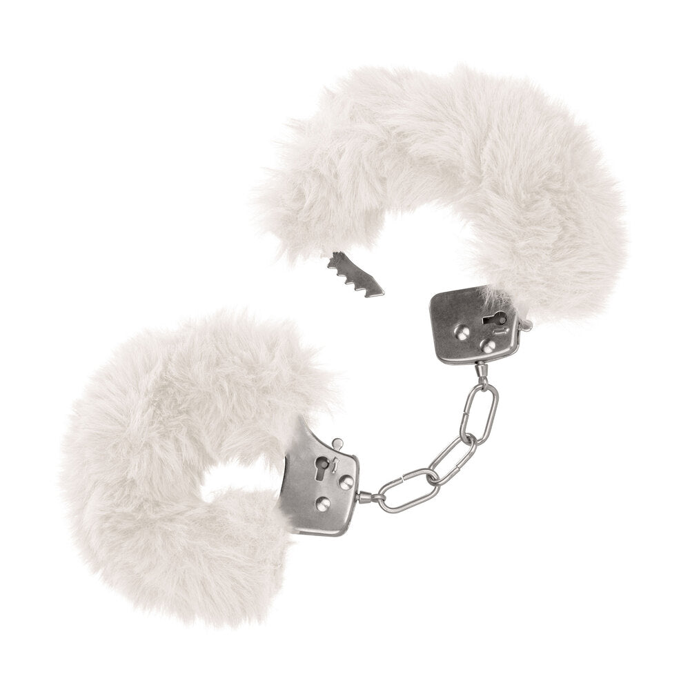 Vibrators, Sex Toy Kits and Sex Toys at Cloud9Adults - Ultra Fluffy Furry Cuffs White - Buy Sex Toys Online
