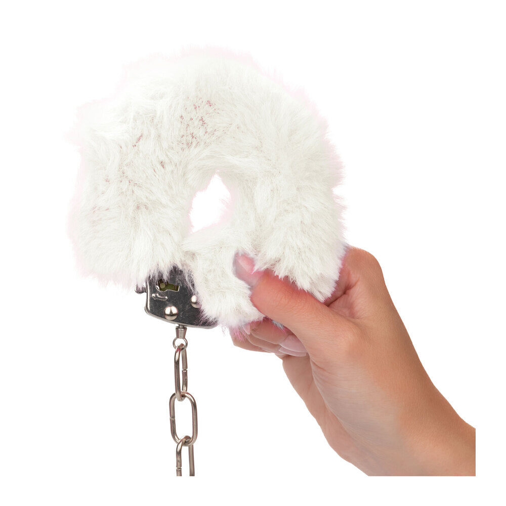 Vibrators, Sex Toy Kits and Sex Toys at Cloud9Adults - Ultra Fluffy Furry Cuffs White - Buy Sex Toys Online