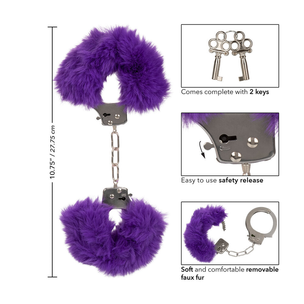 Vibrators, Sex Toy Kits and Sex Toys at Cloud9Adults - Ultra Fluffy Furry Cuffs Purple - Buy Sex Toys Online