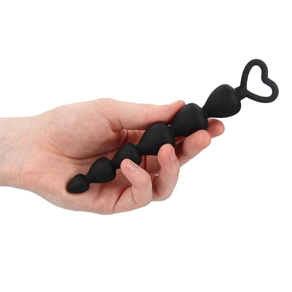 Vibrators, Sex Toy Kits and Sex Toys at Cloud9Adults - Black Silicone Anal Beads - Buy Sex Toys Online