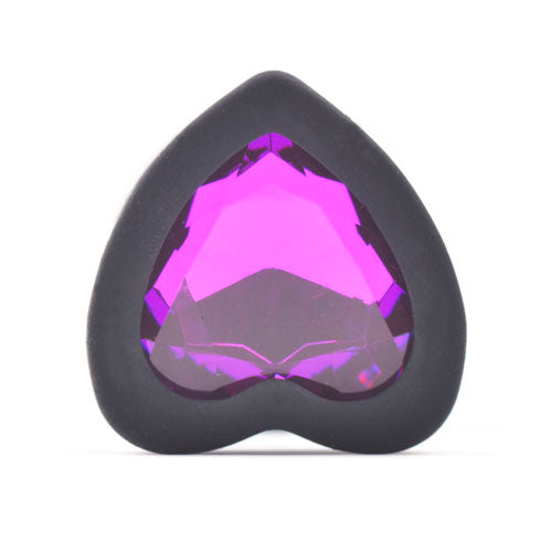 Vibrators, Sex Toy Kits and Sex Toys at Cloud9Adults - Small Heart Shaped Diamond Base Black Butt Plug - Buy Sex Toys Online