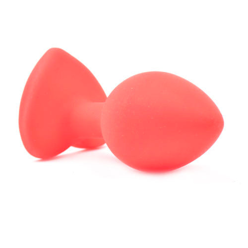 Vibrators, Sex Toy Kits and Sex Toys at Cloud9Adults - Small Heart Shaped Diamond Base Red Butt Plug - Buy Sex Toys Online
