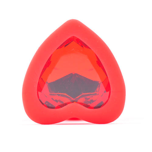 Vibrators, Sex Toy Kits and Sex Toys at Cloud9Adults - Small Heart Shaped Diamond Base Red Butt Plug - Buy Sex Toys Online