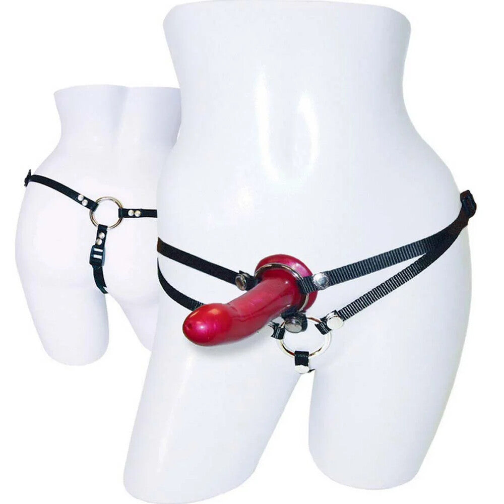 Vibrators, Sex Toy Kits and Sex Toys at Cloud9Adults - SportSheets Menage A Trois Double Presentation Harness With Dild - Buy Sex Toys Online