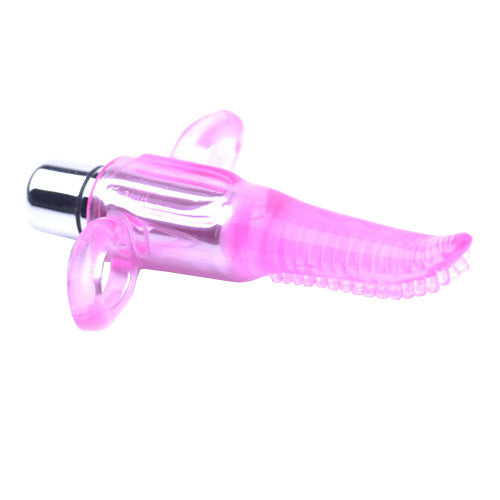 Vibrators, Sex Toy Kits and Sex Toys at Cloud9Adults - Clear Pink Vibrating Tongue Finger Vibrator - Buy Sex Toys Online