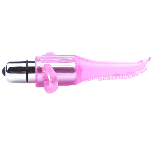 Vibrators, Sex Toy Kits and Sex Toys at Cloud9Adults - Clear Pink Vibrating Tongue Finger Vibrator - Buy Sex Toys Online