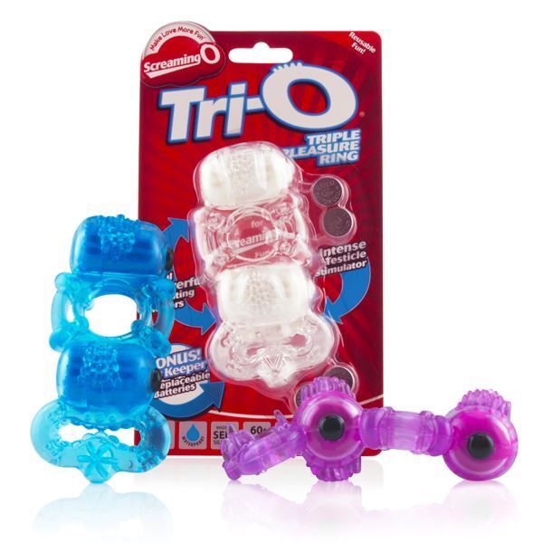 Vibrators, Sex Toy Kits and Sex Toys at Cloud9Adults - Screaming O TriO Vibrating Pleasure Cock Ring - Buy Sex Toys Online