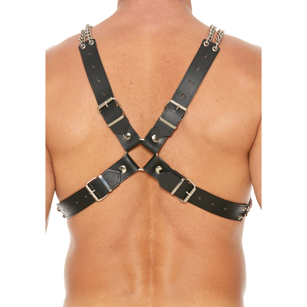 Vibrators, Sex Toy Kits and Sex Toys at Cloud9Adults - Heavy Duty Leather And Chain Body Harness - Buy Sex Toys Online