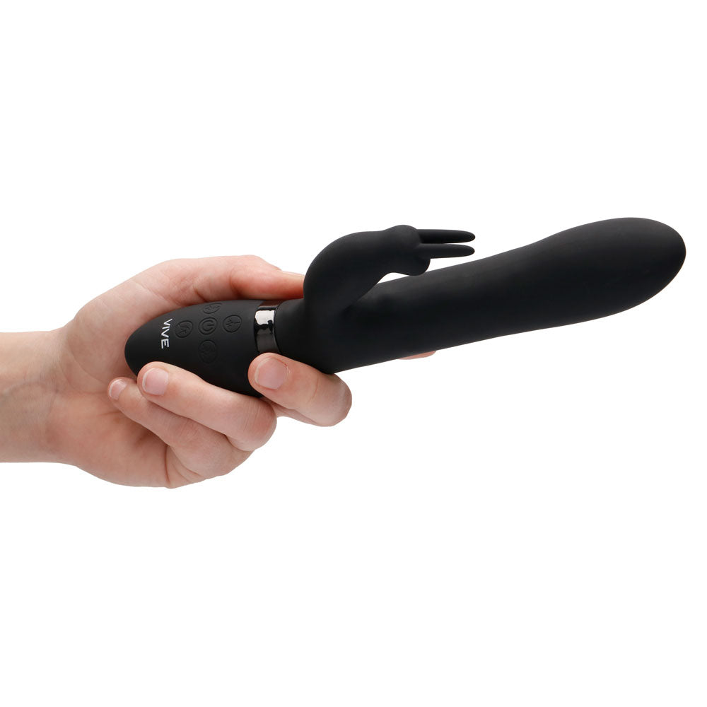 Vibrators, Sex Toy Kits and Sex Toys at Cloud9Adults - Vive Amoris Black Rabbit Vibrator With Stimulating Beads - Buy Sex Toys Online