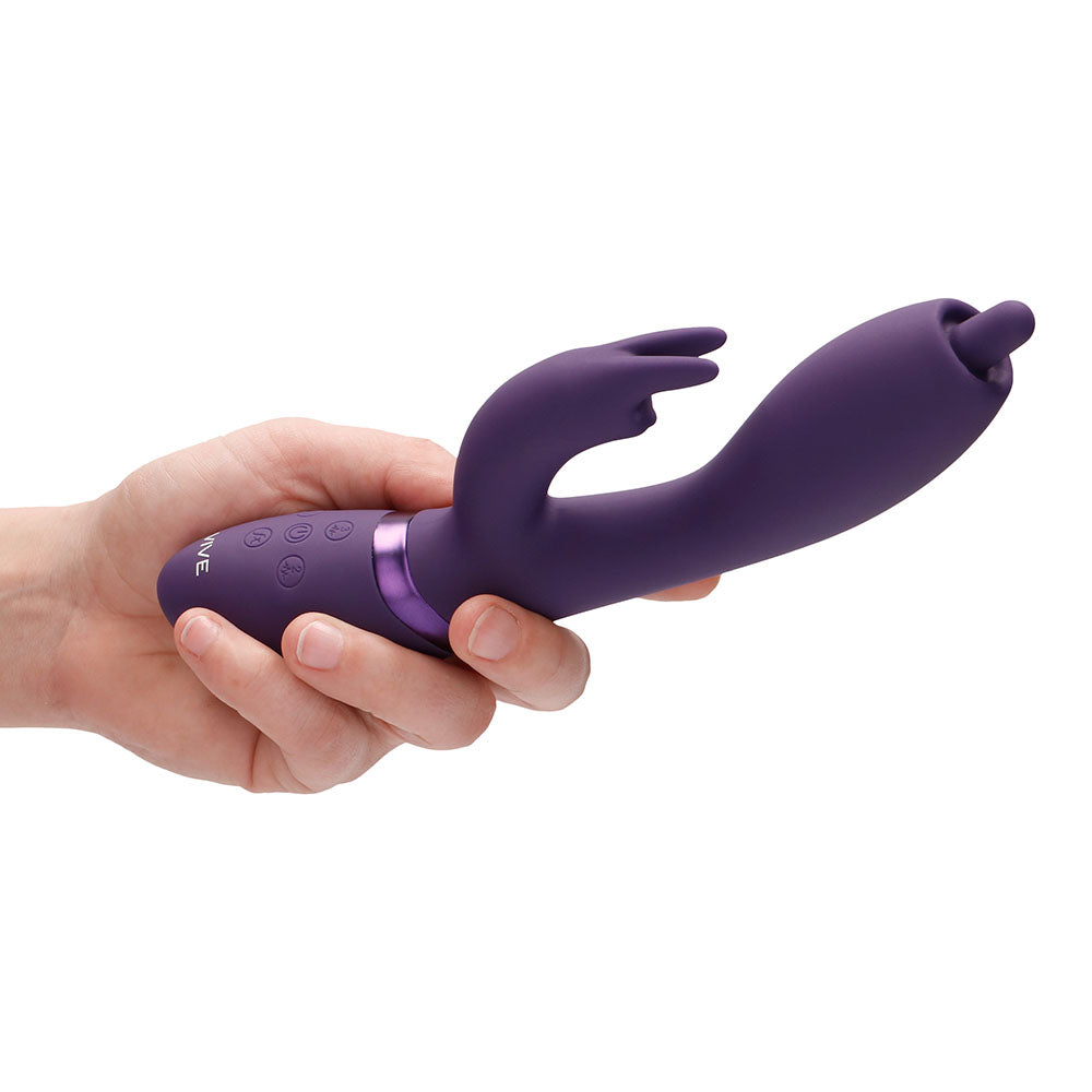 Vibrators, Sex Toy Kits and Sex Toys at Cloud9Adults - Vive Nilo Purple Pinpoint Rotating G Spot Rabbit - Buy Sex Toys Online