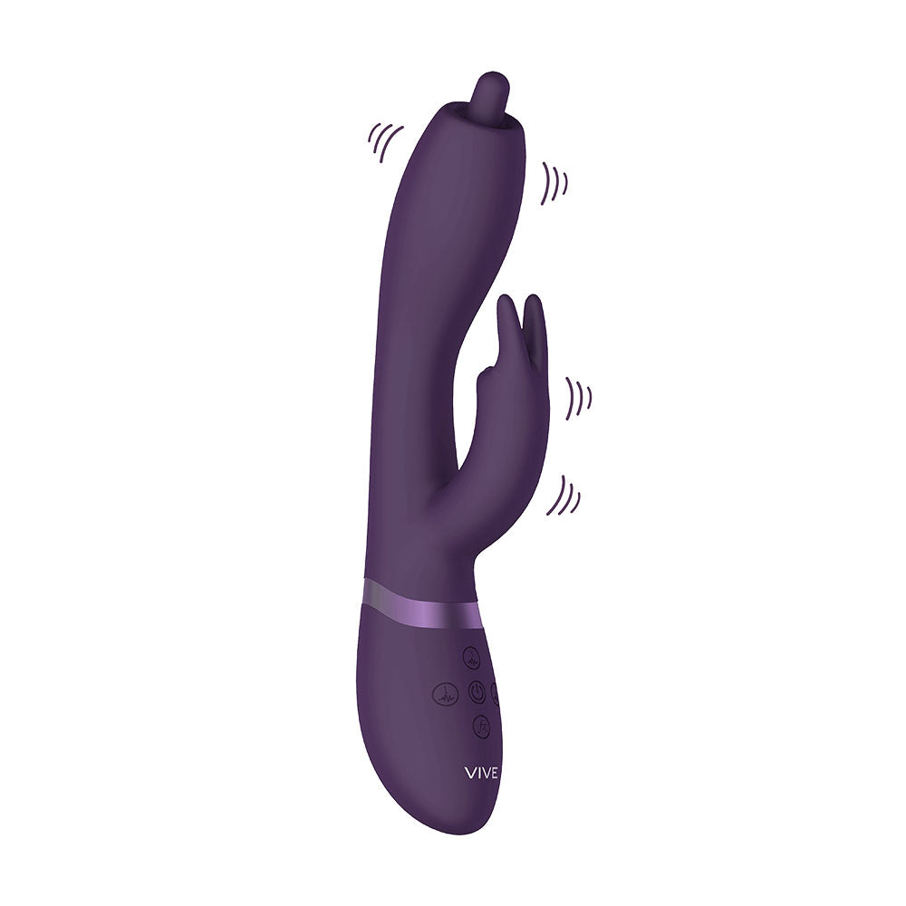 Vibrators, Sex Toy Kits and Sex Toys at Cloud9Adults - Vive Nilo Purple Pinpoint Rotating G Spot Rabbit - Buy Sex Toys Online