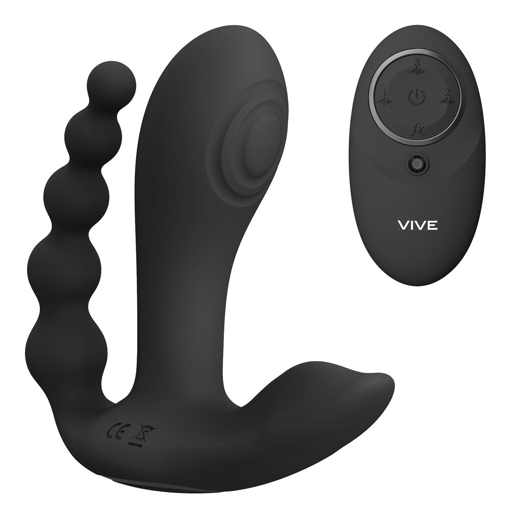 Vibrators, Sex Toy Kits and Sex Toys at Cloud9Adults - Vive Kata Double Penetrator Vibrator Black - Buy Sex Toys Online