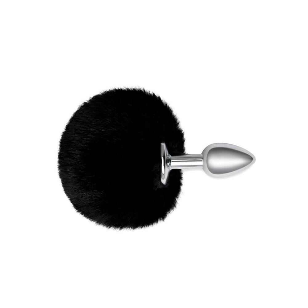 Vibrators, Sex Toy Kits and Sex Toys at Cloud9Adults - Furry Tales Black Bunny Tail Butt Plug - Buy Sex Toys Online