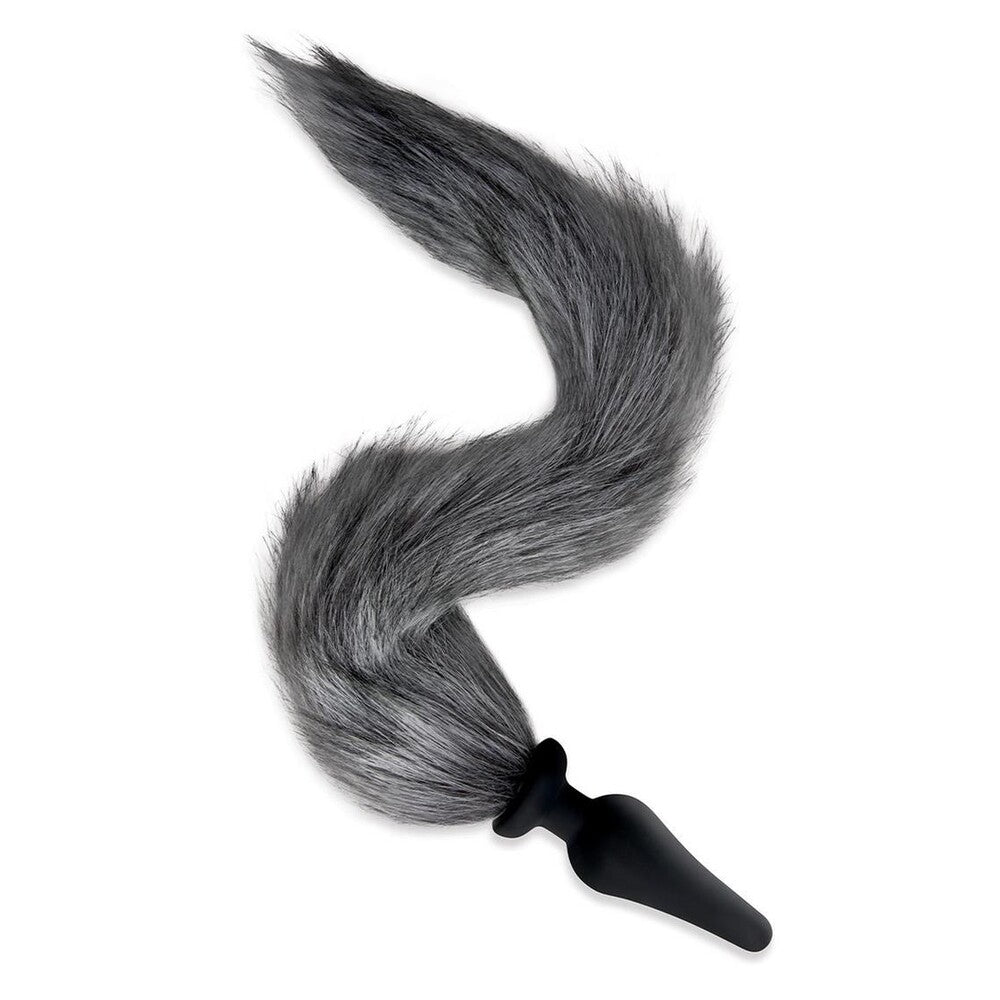 Vibrators, Sex Toy Kits and Sex Toys at Cloud9Adults - Furry Tales Grey Foxtail Butt Plug - Buy Sex Toys Online