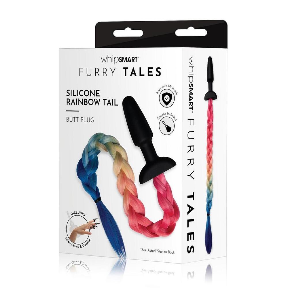 Vibrators, Sex Toy Kits and Sex Toys at Cloud9Adults - Furry Tales Rainbow Tail Butt Plug - Buy Sex Toys Online