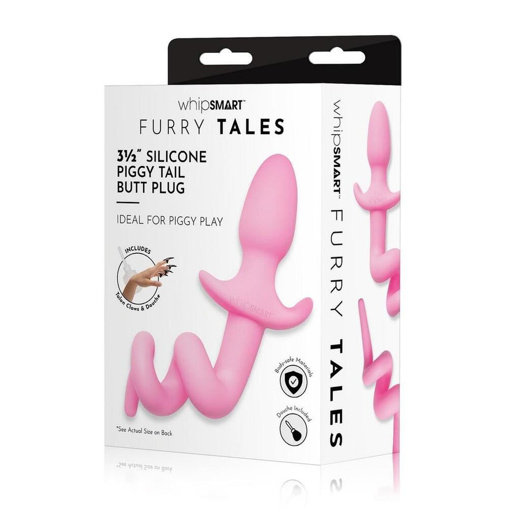 Vibrators, Sex Toy Kits and Sex Toys at Cloud9Adults - Furry Tales Silicone Piggy Tail Butt Plug - Buy Sex Toys Online