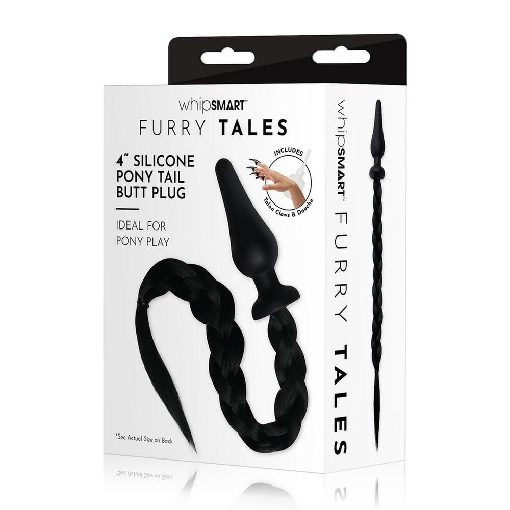 Vibrators, Sex Toy Kits and Sex Toys at Cloud9Adults - Furry Tales Black Pony Play Butt Plug - Buy Sex Toys Online