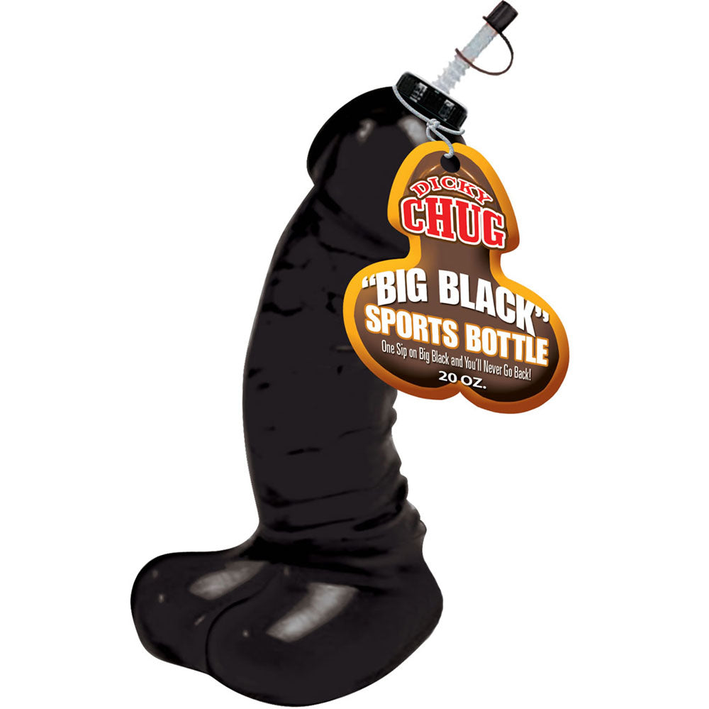 Vibrators, Sex Toy Kits and Sex Toys at Cloud9Adults - Dicky Chug Big Black 20 Ounce Sports Bottle - Buy Sex Toys Online