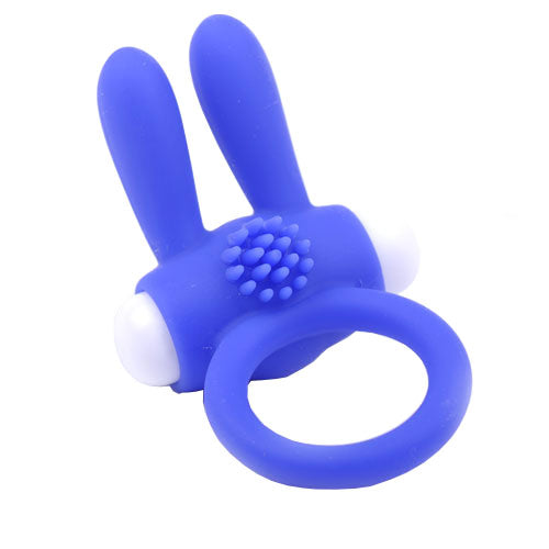 Vibrators, Sex Toy Kits and Sex Toys at Cloud9Adults - Cockring With Rabbit Ears Blue - Buy Sex Toys Online