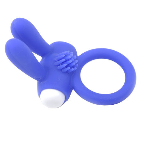 Vibrators, Sex Toy Kits and Sex Toys at Cloud9Adults - Cockring With Rabbit Ears Blue - Buy Sex Toys Online