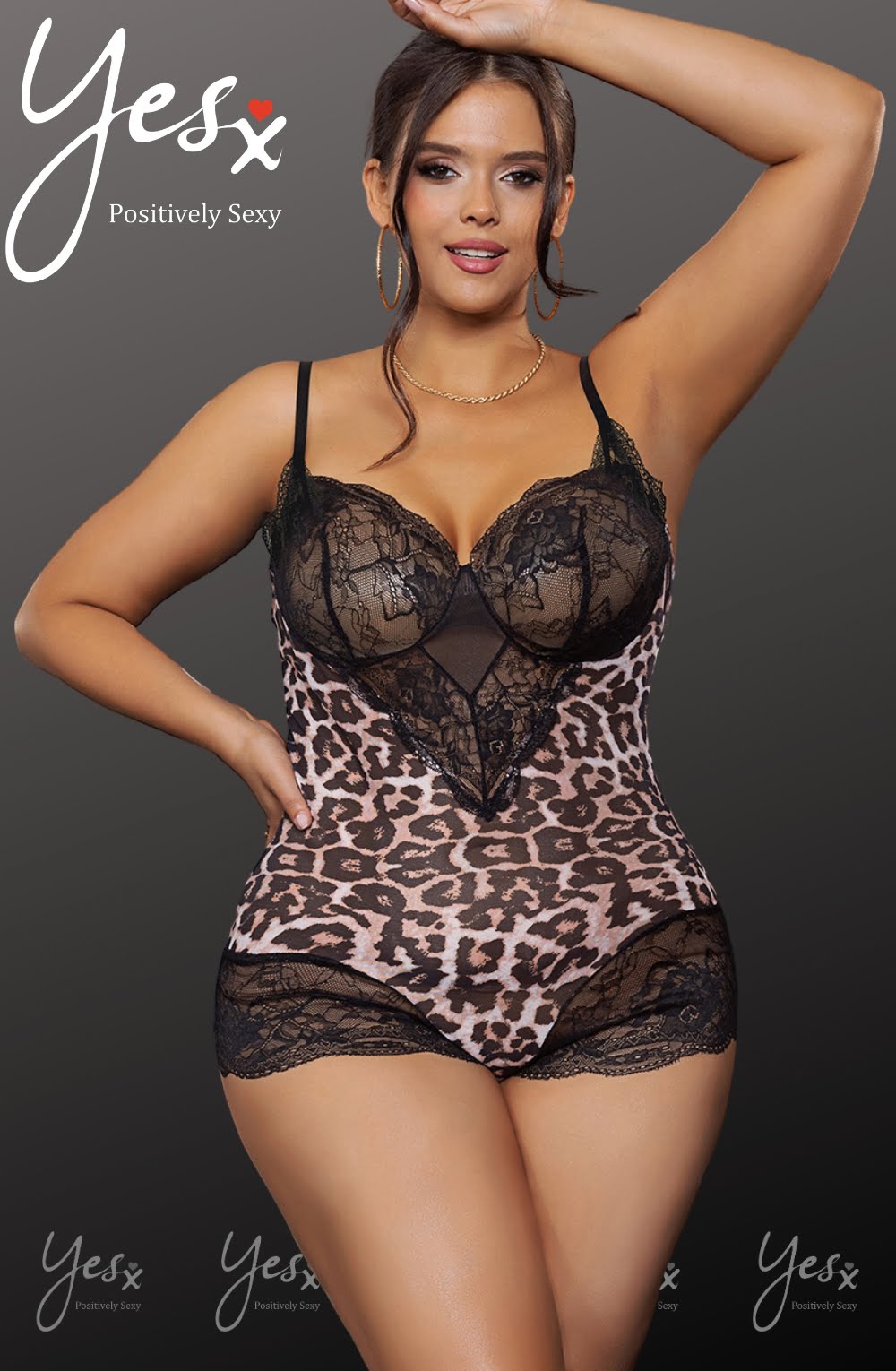 Vibrators, Sex Toy Kits and Sex Toys at Cloud9Adults - YesX YX854Q Leopard Bodysuit - Buy Sex Toys Online