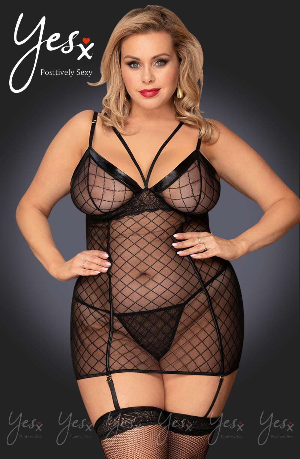 Vibrators, Sex Toy Kits and Sex Toys at Cloud9Adults - YesX YX954Q Black Chemise - Buy Sex Toys Online