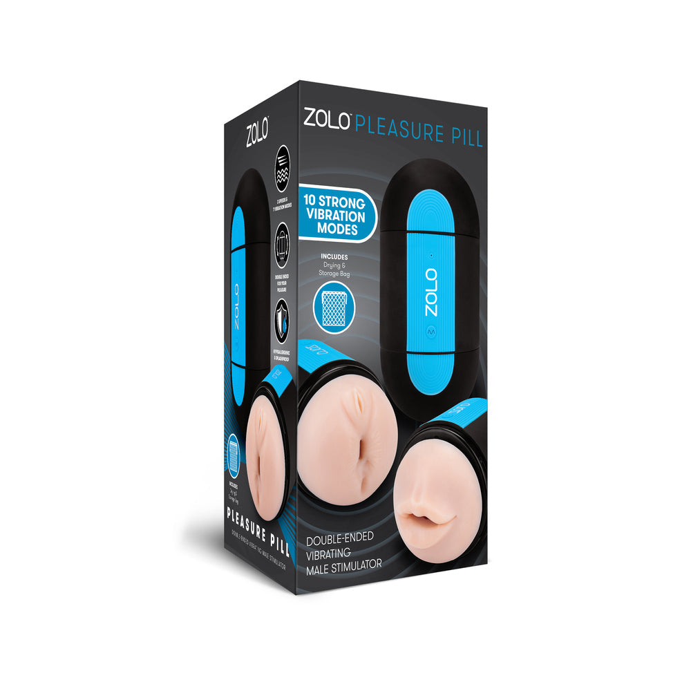 Vibrators, Sex Toy Kits and Sex Toys at Cloud9Adults - Zolo Pleasure Pill Double Ended Vibrating Masturbator - Buy Sex Toys Online