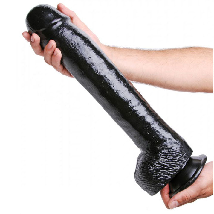 Vibrators, Sex Toy Kits and Sex Toys at Cloud9Adults - The Black Destroyer Huge Suction Cup Dildo - Buy Sex Toys Online