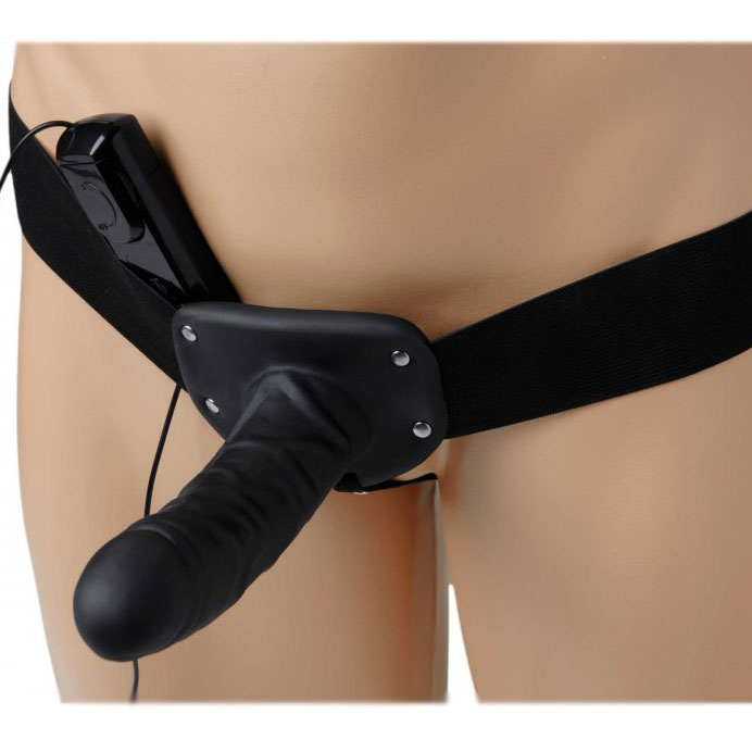 Vibrators, Sex Toy Kits and Sex Toys at Cloud9Adults - Deluxe Vibro Erection Assist Hollow Silicone Strap On - Buy Sex Toys Online