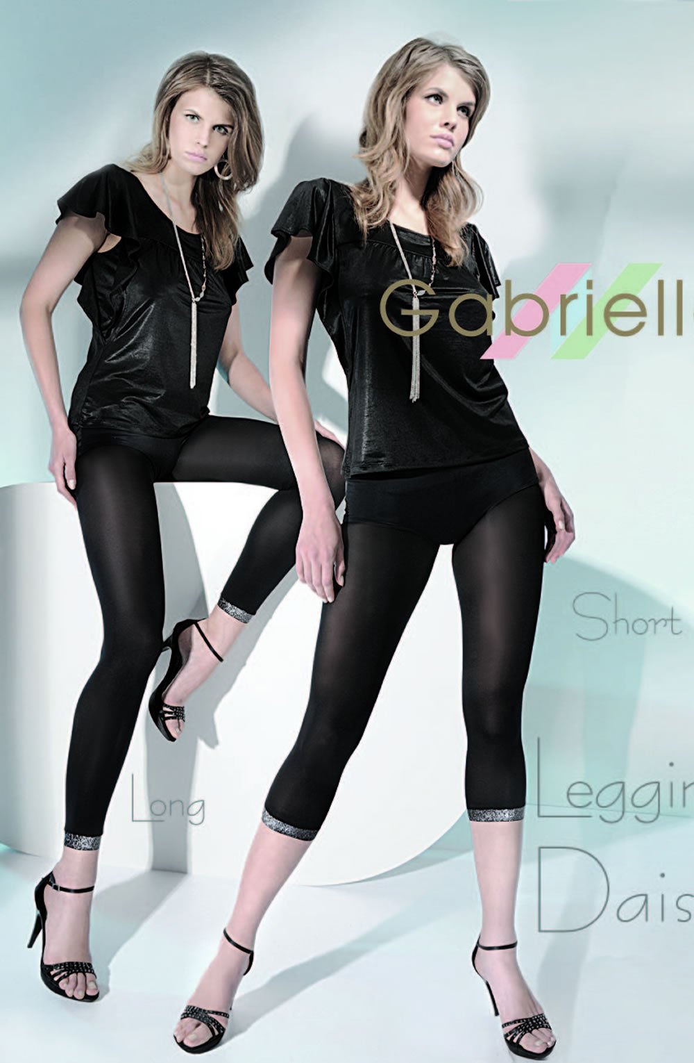 Vibrators, Sex Toy Kits and Sex Toys at Cloud9Adults - Gabriella Daisy Long Leggings Black - Buy Sex Toys Online