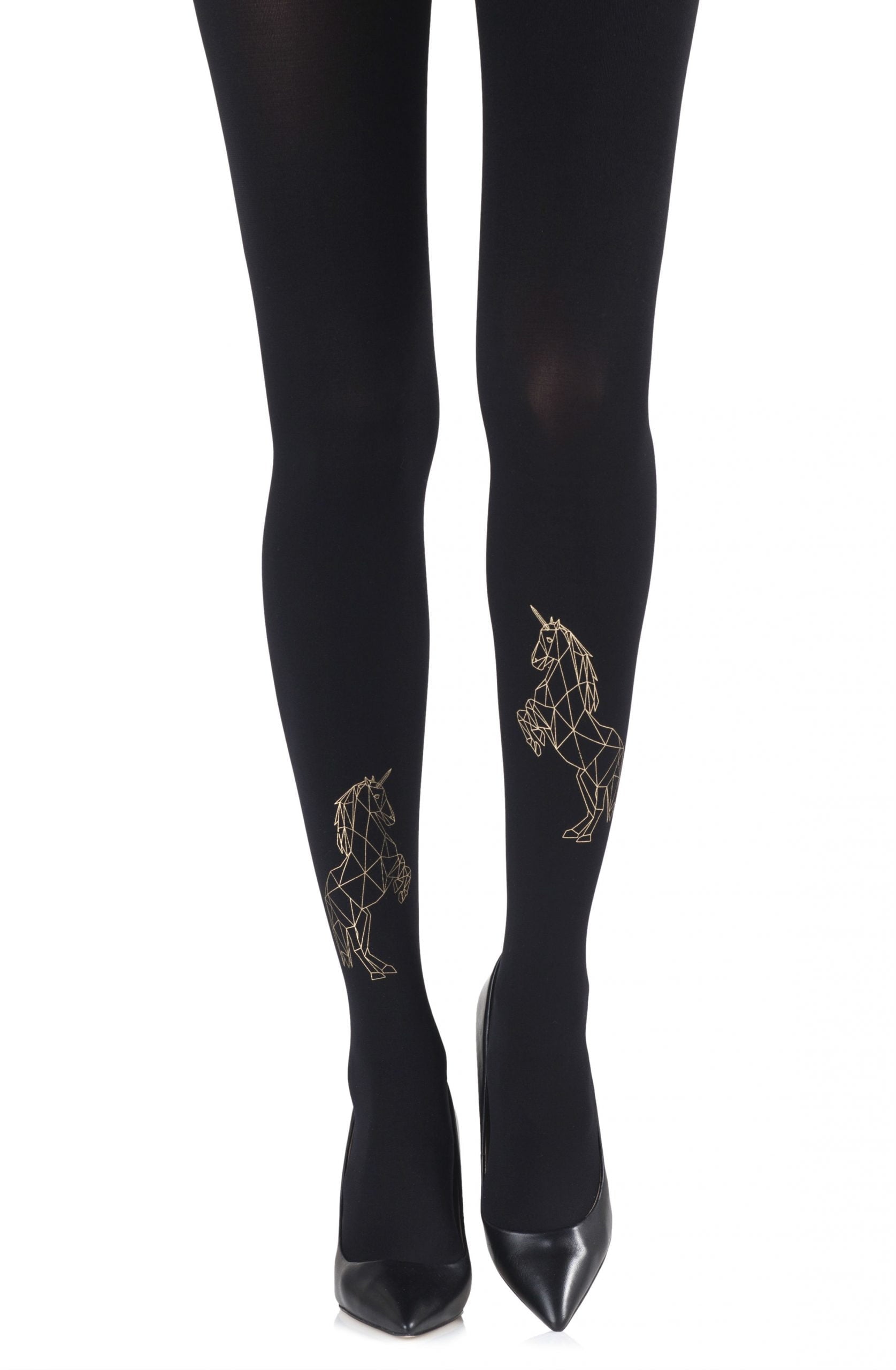 Vibrators, Sex Toy Kits and Sex Toys at Cloud9Adults - Zohara "Magic Dance" Gold Print Tights - Buy Sex Toys Online