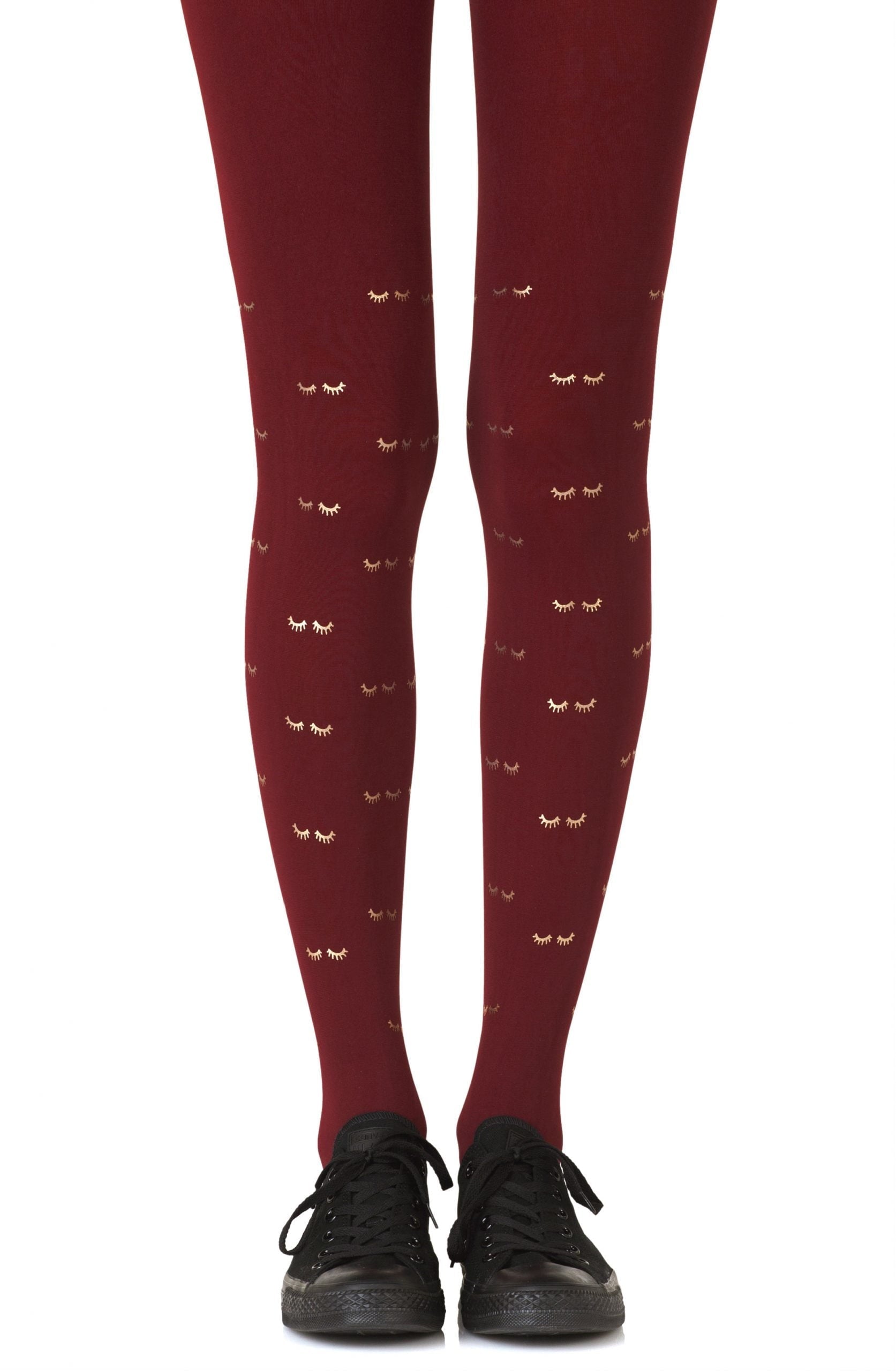 Vibrators, Sex Toy Kits and Sex Toys at Cloud9Adults - Zohara "Daydreaming" Burgundy Print Tights - Buy Sex Toys Online