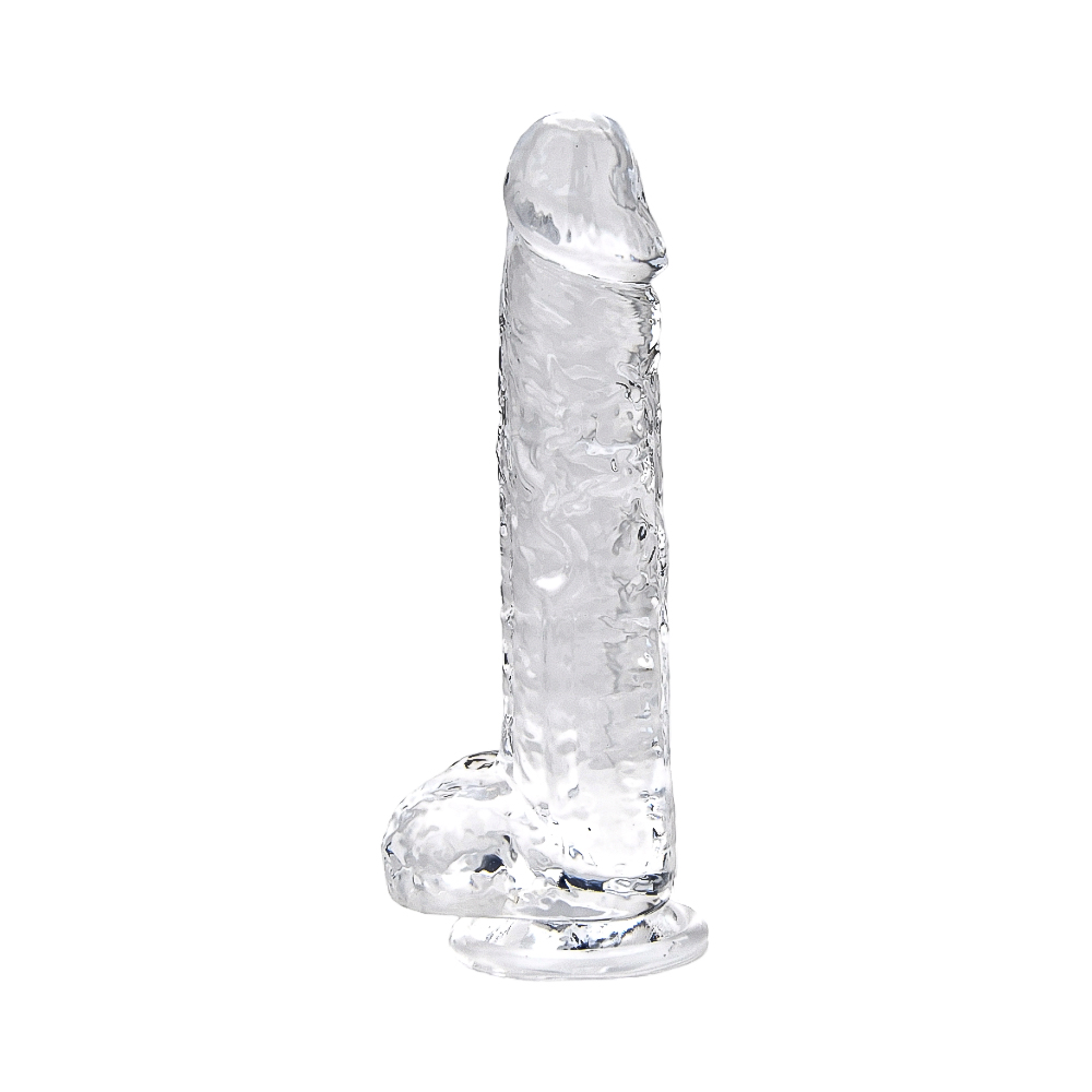 Vibrators, Sex Toy Kits and Sex Toys at Cloud9Adults - Loving Joy 7 Inch Dildo with Balls Clear - Buy Sex Toys Online