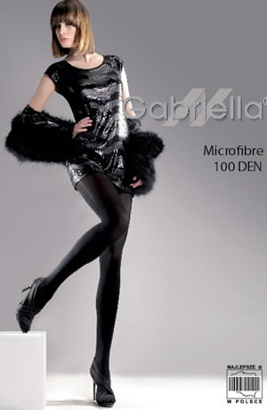 Vibrators, Sex Toy Kits and Sex Toys at Cloud9Adults - Gabriella Classic Microfibre 100 Tights Black - Buy Sex Toys Online