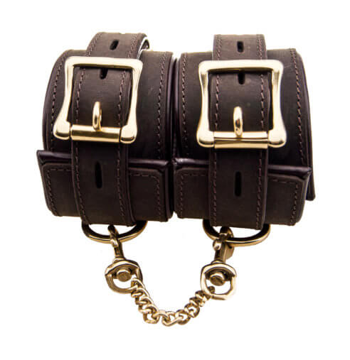 Vibrators, Sex Toy Kits and Sex Toys at Cloud9Adults - BOUND Nubuck Leather Wrist Restraints - Buy Sex Toys Online