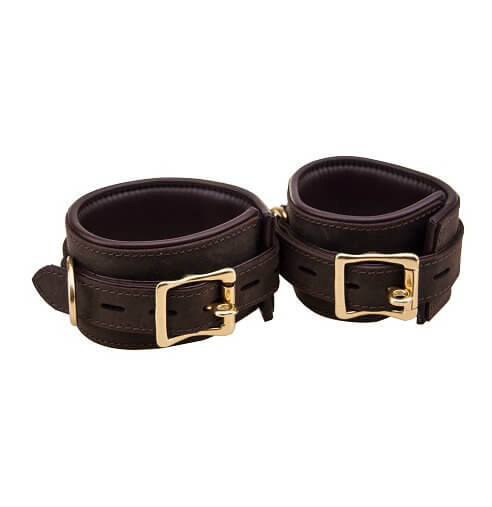 Vibrators, Sex Toy Kits and Sex Toys at Cloud9Adults - BOUND Nubuck Leather Ankle Restraints - Buy Sex Toys Online