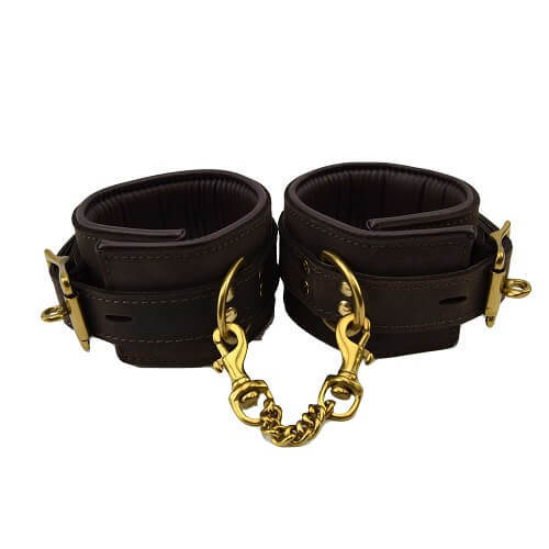 Vibrators, Sex Toy Kits and Sex Toys at Cloud9Adults - BOUND Nubuck Leather Ankle Restraints - Buy Sex Toys Online