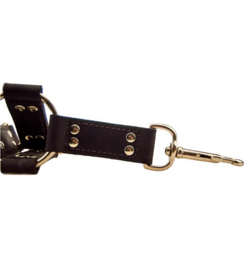 Vibrators, Sex Toy Kits and Sex Toys at Cloud9Adults - BOUND Nubuck Leather 4 Way Hog Tie - Buy Sex Toys Online