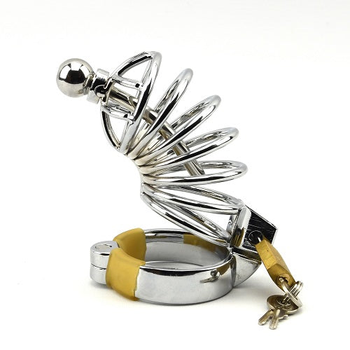 Vibrators, Sex Toy Kits and Sex Toys at Cloud9Adults - Impound Corkscrew Male Chastity Device with Penis Plug - Buy Sex Toys Online