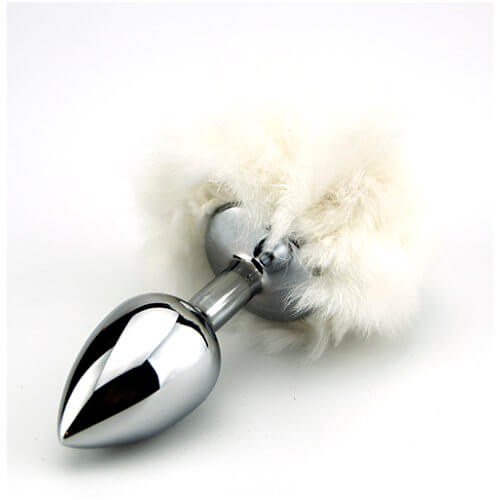 Vibrators, Sex Toy Kits and Sex Toys at Cloud9Adults - Furry Fantasy White Bunny Tail Butt Plug - Buy Sex Toys Online