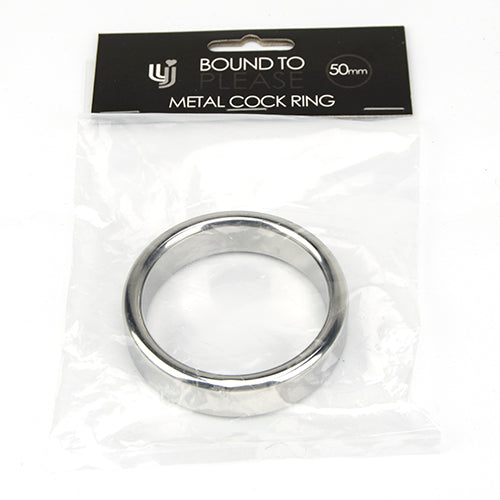 Vibrators, Sex Toy Kits and Sex Toys at Cloud9Adults - Bound to Please Metal Cock and Ball Ring - 50mm - Buy Sex Toys Online