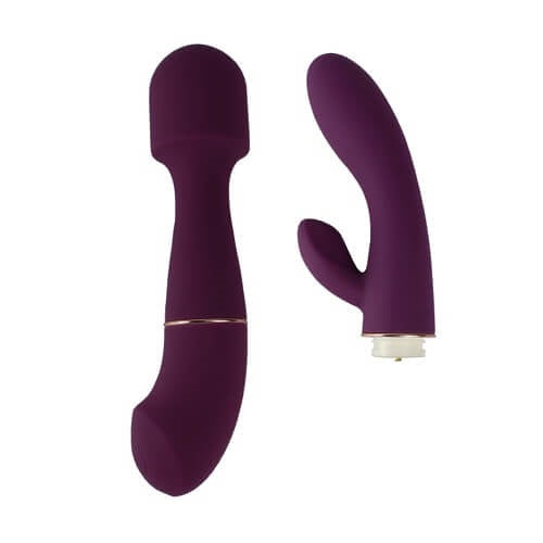 Vibrators, Sex Toy Kits and Sex Toys at Cloud9Adults - Loving Joy DUA Interchangeable Vibrator with 2 Attachments - Buy Sex Toys Online