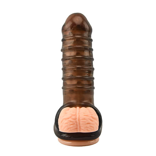 Vibrators, Sex Toy Kits and Sex Toys at Cloud9Adults - Loving Joy Boss Textured Penis Sleeve with Ball Loop - Buy Sex Toys Online