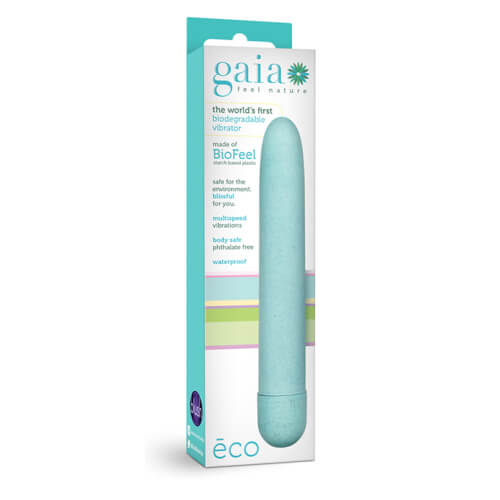 Vibrators, Sex Toy Kits and Sex Toys at Cloud9Adults - Gaia Biodegradable Eco Vibrator Blue - Buy Sex Toys Online