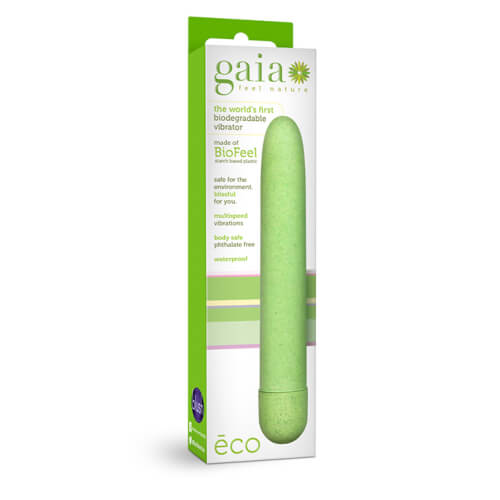 Vibrators, Sex Toy Kits and Sex Toys at Cloud9Adults - Gaia Biodegradable Eco Vibrator Green - Buy Sex Toys Online