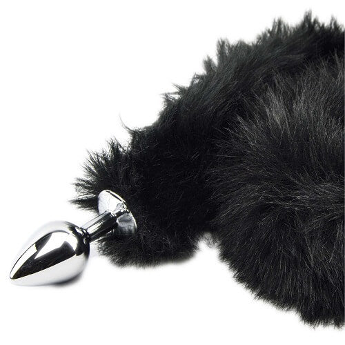 Vibrators, Sex Toy Kits and Sex Toys at Cloud9Adults - Furry Fantasy Black Panther Tail Butt Plug - Buy Sex Toys Online