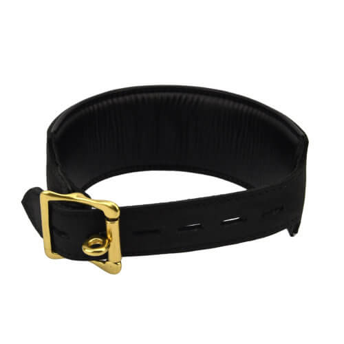 Vibrators, Sex Toy Kits and Sex Toys at Cloud9Adults - Bound Noir Nubuck Leather Collar with O Ring - Buy Sex Toys Online