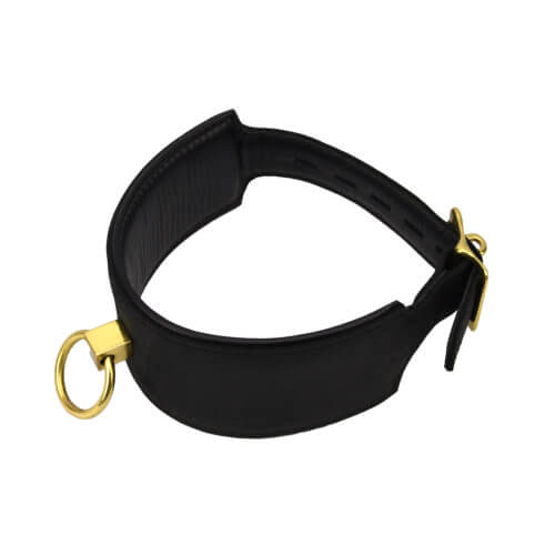 Vibrators, Sex Toy Kits and Sex Toys at Cloud9Adults - Bound Noir Nubuck Leather Collar with O Ring - Buy Sex Toys Online