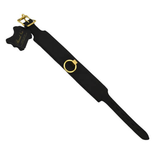 Vibrators, Sex Toy Kits and Sex Toys at Cloud9Adults - Bound Noir Nubuck Leather Collar with O Ring - Buy Sex Toys Online