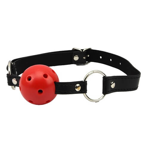 Vibrators, Sex Toy Kits and Sex Toys at Cloud9Adults - Bound to Please Breathable Ball Gag Red - Buy Sex Toys Online